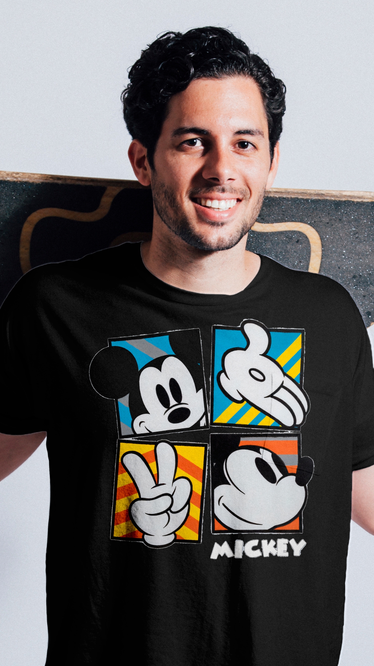 MAKAYA Magliette Simpatiche Donna Mickey E Bugs ON Dope T-Shirt Swag Nera S